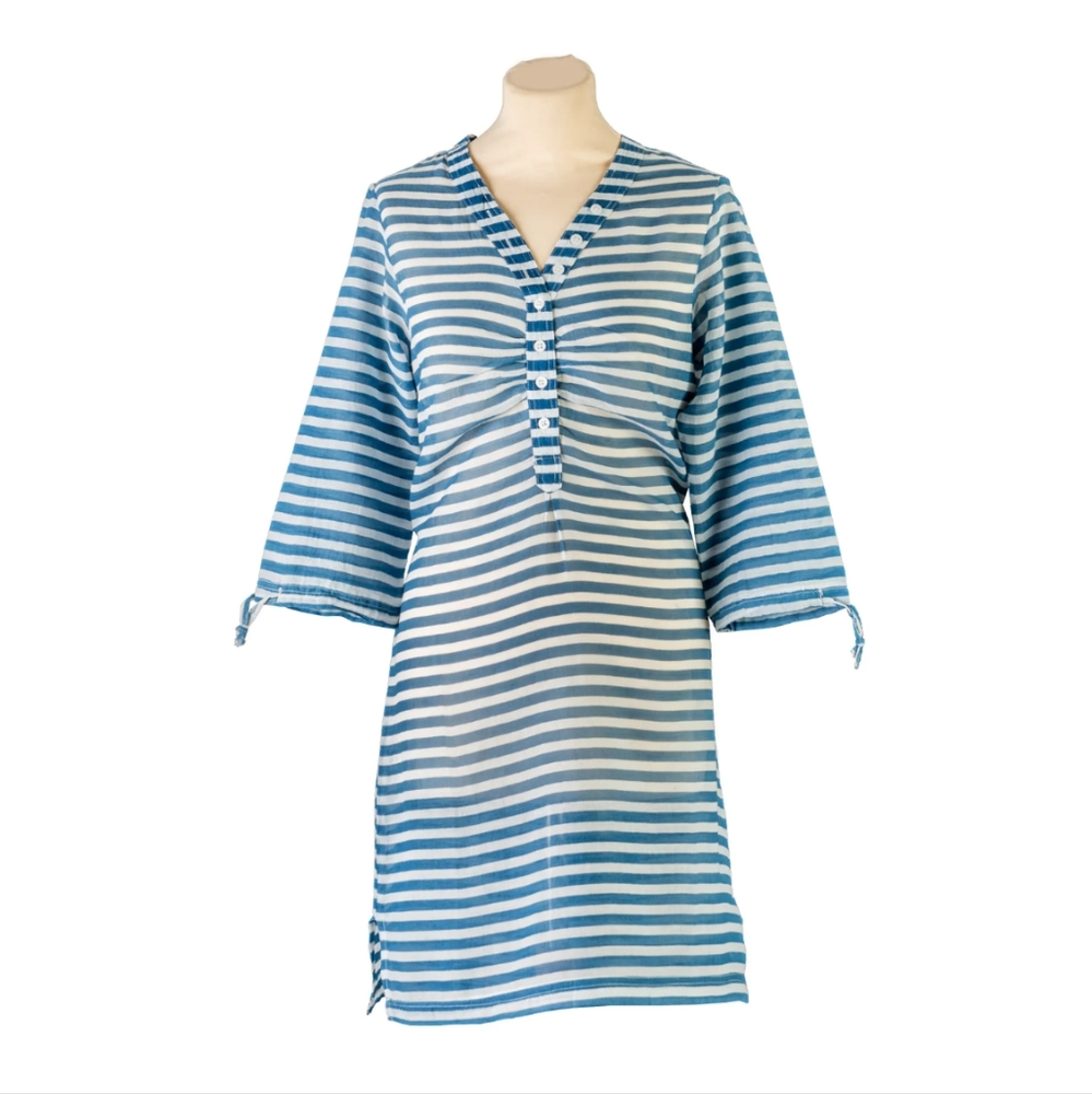 By Aqua Striped Coverup Tunic